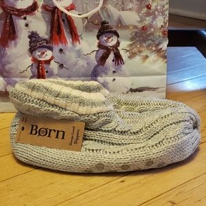 Born brand sherpa lined slipper booties